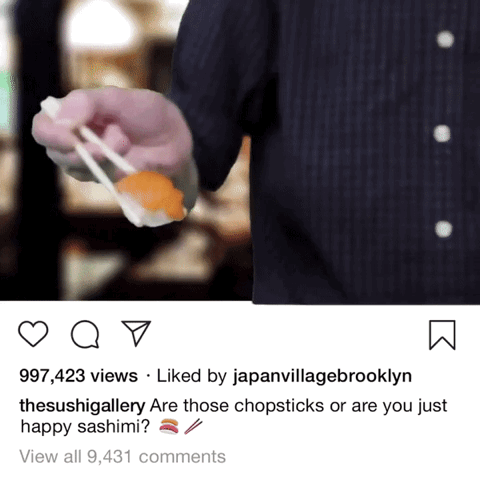 3D Sushi Instagram Post